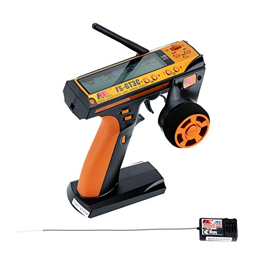 GoolRC Flysky FS-GT3C RC Transmitter 2.4Ghz 3CH LCD Remote Controller with FS-GR3E Receiver for RC...