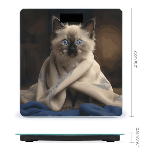 Báscula Digital de Baño con Plataforma Amplia y Display LCD miniatura 2