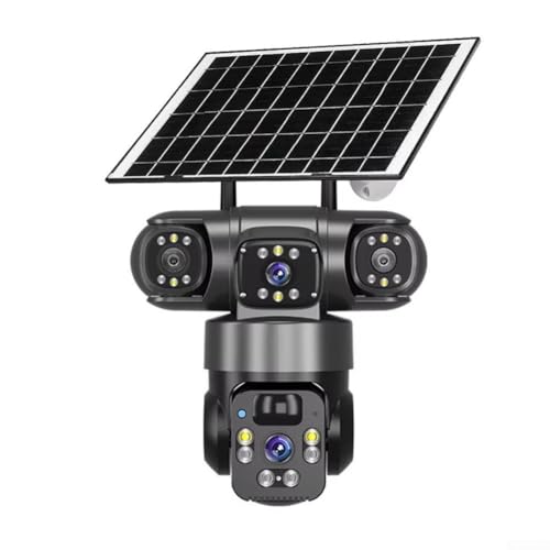 [SORVEGLIANZA COMPLETA] La telecamera di sicurezza a energia solare è dotata di una capacità di inclinazione panoramica a 360°, che consente di monitorare l'ambiente circostante senza perdere un singolo dettaglio.