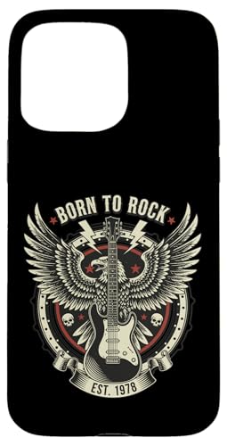 Born to Rock on Roll Eagle Guitar �r���e�[�W ROCK Music �X�}�z�P�[�X iPhone 15 Pro Max �p