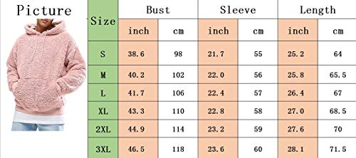 SOMTHRON Felpa da Uomo in Peluche con Cappuccio