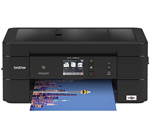 Brother Wireless All-In-One Inkjet Printer, Mfc-J895Dw, Multi-Function Color , Duplex Printing, Nfc One Touch To Connect Mobile Printing, Amazon Dash Replenishment Enabled #TOP1