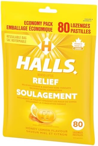 Halls, Honey Lemon Flavour Cough Drops, Throat Lozenges, 80 pack — view 10
