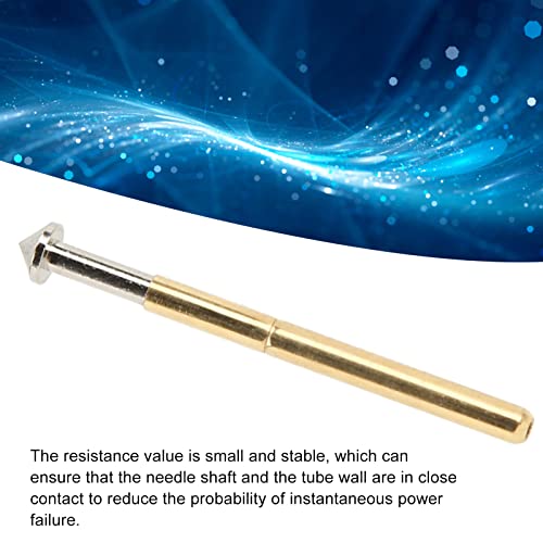 Image of Spring Test Probes, 100Pcs P156-E High Accuracy Round Pogo Pins for PCB Board Testing Contact