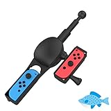 EJGAME Fishing Rod Compatible with Nintendo Switch/OLED,Fishing Game Kit for Switch Legendary Fishing/Fishing Star World Tour/The Strike - Championship Edition