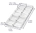 byAlegory (Set of 2) Acrylic Makeup Organizer Drawer Vanity Tray Fits Eyeshadows Paint Pots Cream Shadows | 10 Space Beauty Cosmetic Storage Container - Clear