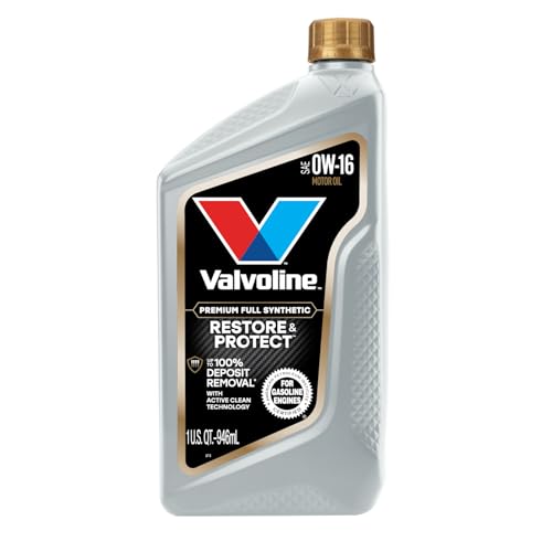 Image of Valvoline Restore & Protect Full Synthetic 0W-16 Motor Oil 1 Quart, Pack of 6