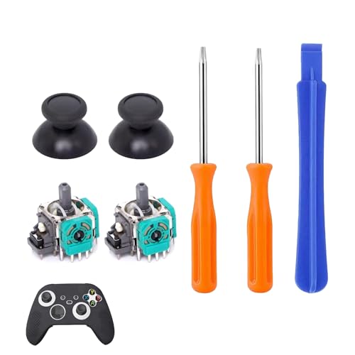 Joysticks de Remplacement pour Xbox Series X&S, Xbox One, One X et One S, Accessoires Anti-Dérive avec Capuchons Inclus, Installation Facile et Performances...