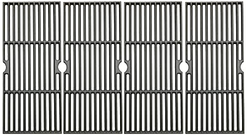 Votenli C6876D (4-Pack) 16 7/8" Cast Iron Gas Grill Grates Grid for Charbroil 463230510, 463230511, 463230512, 463230513, 463230514, 463230710, 463234511, 463234512, 463234513, 463235513, 463235714