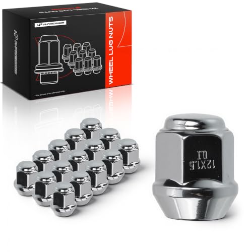 Image of A-Premium M12-1.50 Wheel Lug Nuts Compatible with Chevrolet & Suzuki | for Chevrolet Aveo 2006-2010 Aveo5 2007-2010 Suzuki Forenza Swift+ Pontiac G3 Front and Rear 16-PC Set