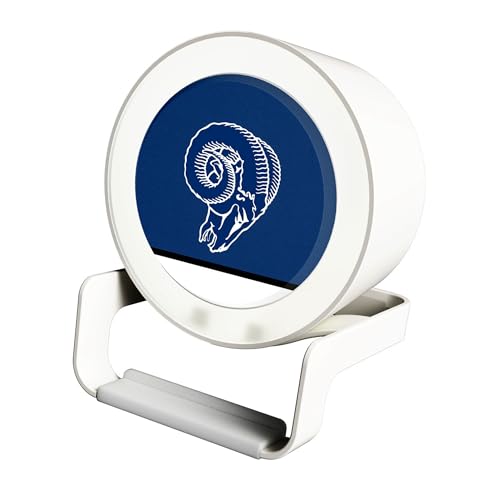 Keyscaper Los Angeles Rams Historic Team Logo Night Light Charger with Bluetooth Speaker