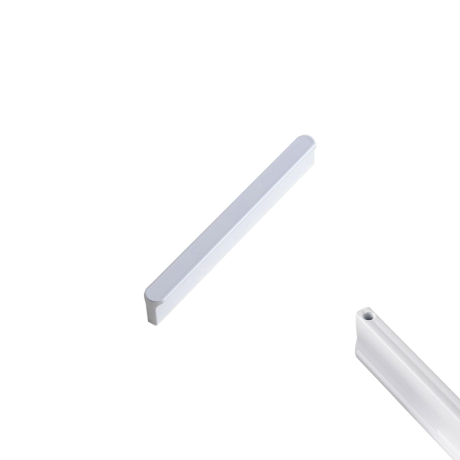 Szlxjmfl White Cabinet Handles 2 Pack Furniture Pull Solid Aluminum Alloy | Anodized Surface, Drawer Pulls Hole Centers: 96-1160Mm Kitchen Door Handles Cupboard Handles 160Mm/6.3In