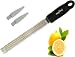 Citrus Lemon Zester & Cheese Grater by AdeptChef - Parmesan Cheese, Lemon, Ginger, Garlic, Nutmeg, Vegetables, Fruits - Razor-sharp Stainless Steel Blade Protective Cover, Dishwasher Safe