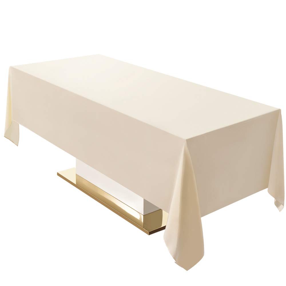Black Tablecloth - 90x132 Inch for Rectangle Tables -16 Black Tablecloth - 90x132 Inch for Rectangle Tables -16