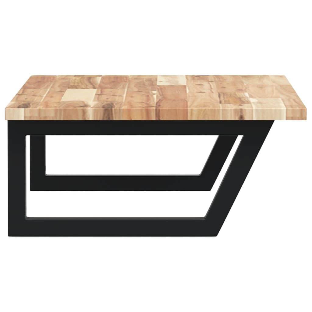 Estantería para lavabo de pared de acero y madera de acacia con soporte trapezoidal de 80 x 50 cm, soporta hasta 100 kg, ahorra espacio de baño para lavabo, accesorio con espacio de almacenamiento y