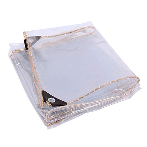 Lona impermeable resistente de PVC duradera con ojales para camping, pesca, jardinería, a prueba de polvo y lluvia, cubierta al aire libre
