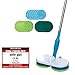 Produktbild Hurricane Floating Mop Mega Set - Akku Bodenwischer kabellos - Elektrischer Wischmopp zum Wischen, Schrubben, Polieren - rotierender Bodenreiniger inkl. 6 Mikrofaserpads, 6 Scheuerpads, 6 Polierpads