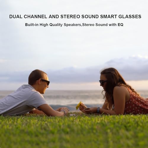 Image of OhO sunshine Bluetooth Audio Sunglasses, Lightweight Open Ear Sport Glasses, 10H Playtime,Water Resistant with Voice Control