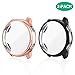 Produktbild FYOUNG Kompatibel mit Samsung Galaxy Watch Active 40mm Schutzhülle [2 Stück], Ultradünne TPU Überall Kratzfest Hülle Displayschutzfolie für Galaxy Active Watch SM-R500 - Roségold+Schwarz