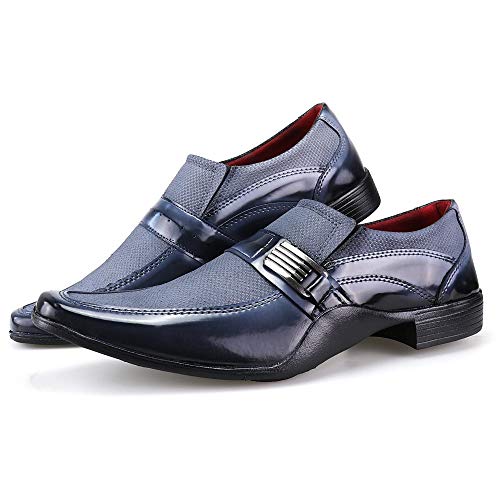 Kit 3 Pares Sapato Social Neway WS Shoes Masculino Cinza, Vinho e Preto + Relógio