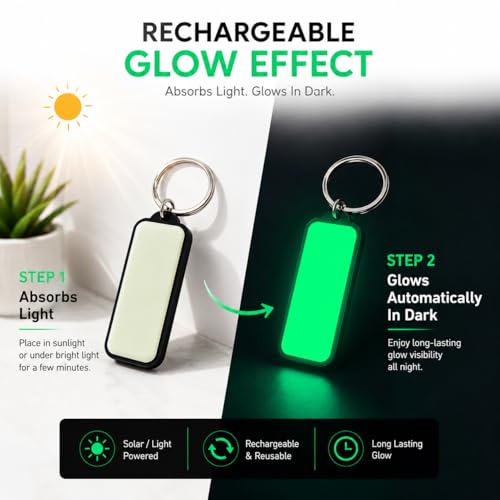 Image of Mi Glow Store Glow in Dark Keychain for Bike Men | Gift for Man | Bike Accessories | Charges in Light Glows in Dark | Key chain for Bike