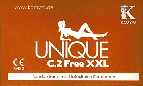 Latexfreie Kondome KAMYRA Unique C.2 Free XXL im Kartenformat