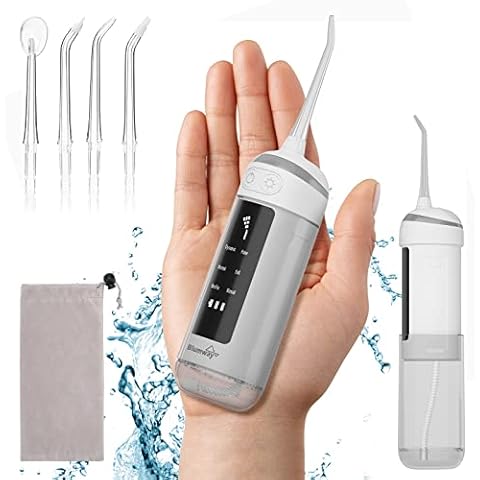 BlumWay Water Flosser Cordless Oral Irrigator for Teeth ,6 Modes Powerful Oral Irrigator, Portable and Rechargeable IPX7 Waterproof Long Battery Life Water Teeth Cleaner Picks for Home Travel Office Cover