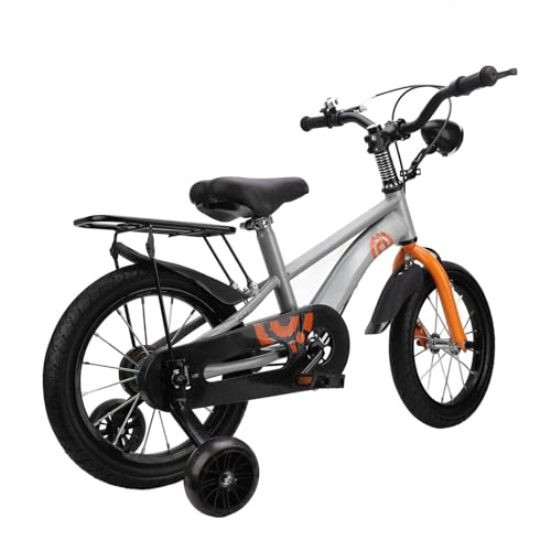 Bicicleta Deportiva para Niños, Manillar Ajustable, del Asiento, Bicicleta para Niños con Frenos Delanteros Traseros para Exteriores, Estructura Geométrica (18 Pulgadas (niños