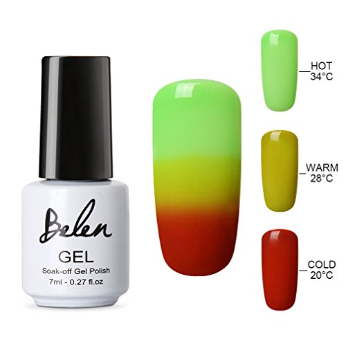 Belen Thermal Temperature Color Changing Gel Nail Polish Soak Off UV LED Nail Lacquer 4212