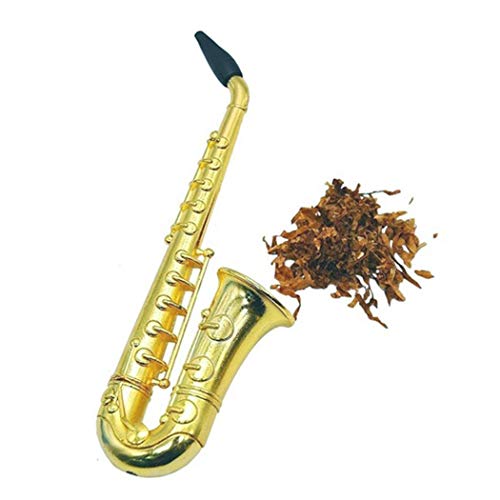 LEANO Creative Small Sax-Shape Metal Mini Sacks Pipe Photographs
