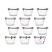 Produktbild WECK kleines Sturzglas 50ml verwendbar als Mini Eimachglas, Marmeladenglas, Vorratsglas, Konservenglas 12 Stück Inklusive Etikett - Made in Germany