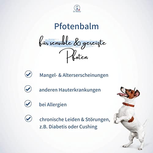 Dr. Hölter Pfotenbalsam Pfotenbalm natürlichen Pflege von trockenen/rissigen Hundepfoten bei starker Beanspruchung Pfotenwachs (50ml Pfotenbalm)