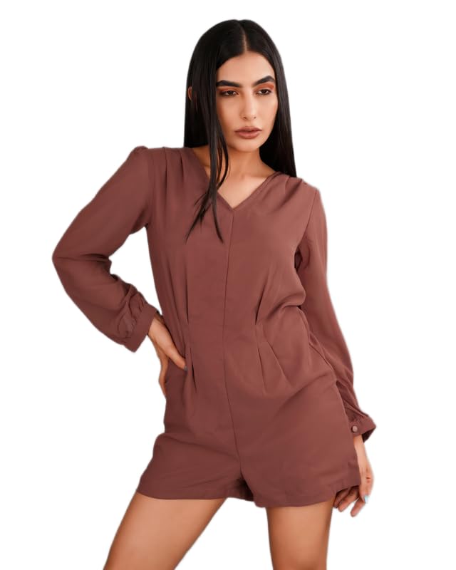 french crown Woman Nutmeg Brown Jumpsuit-picture-26