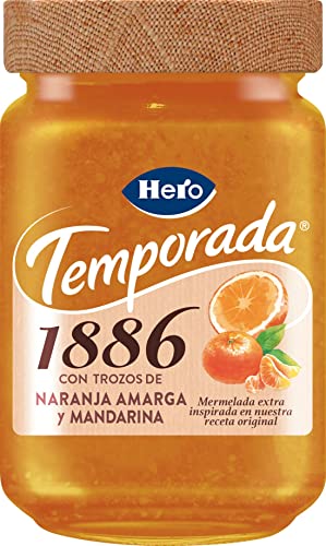 Hero Mermelada de Temporada 1886 con Trozos de Naranja Amarga y Mandarina 290gr