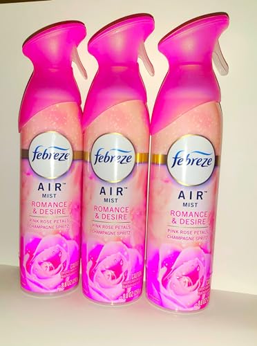 Febreze Air Mist Romanace and Desire 3 pack, Rose