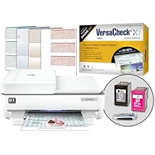VersaCheck HP Envy 6455 MXE MICR Printer X1 Gold Printing Software Bundle, White
