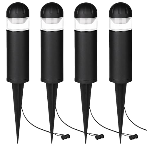 MULANDI LED Landscape Bollard Pathway Light, 2W, DC 12V Low Voltage Path Lighting Outdoor...