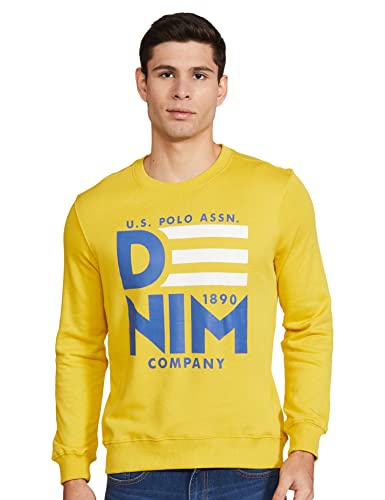 Image of U.S. POLO ASSN. Men's Cotton Crew Neck Hooded Sweatshirt