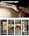 SZOKLED 20LED Under Cabinet Lighting Remote Control, Wireless Closet Lights Rechargeable Under Counter Lights for Kitchen, Hallway, Display, Multiple Colors (4 Pack)
