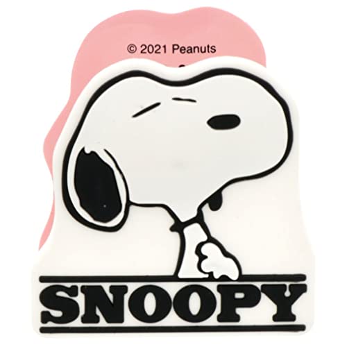 Clip Snoopy Sun-Star S3621812 en caoutchouc rose double face style américain