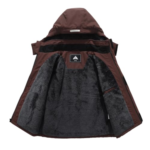 Image of Kid's Ski Jacket Winter Coat Boy's and Girl's Snowboarding Jackets | Kids Ski Jacket | Windproof, Waterproof, Insulated | Removable Hood, Zipper Pockets | Snowboarding Coat for Boys and Girls