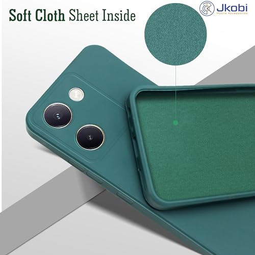 Image of Jkobi Back Cover Case for Vivo Y300 Plus (Matte Finish Silicone with Inside Fiber Cloth)