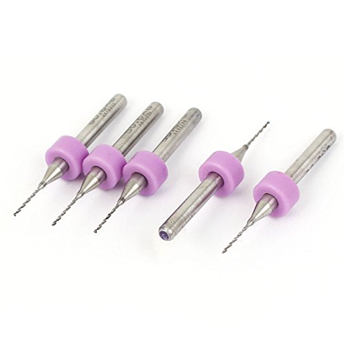 Aexit 0.6mm Tip Fuses PCB CNC Circuit Board Carbide Micro Drills Bits Jewelry Tools PCB Fuses 5 Pcs