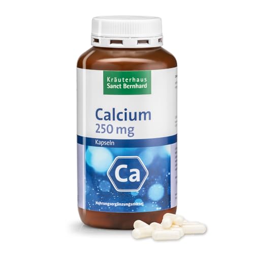 Calcium 250 mg Kapseln - 250mg reines Calcium/Kapsel - 300 Kapseln