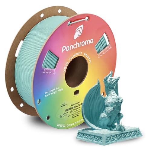 Image of Polymaker Panchroma Marble PLA Filament, Marble Slate Grey 1.75mm 1kg 3D Printing Filament, 3D Printer PLA Filament, Fit Most FDM 3D Printers, 1kg Spool (2.2lbs)
