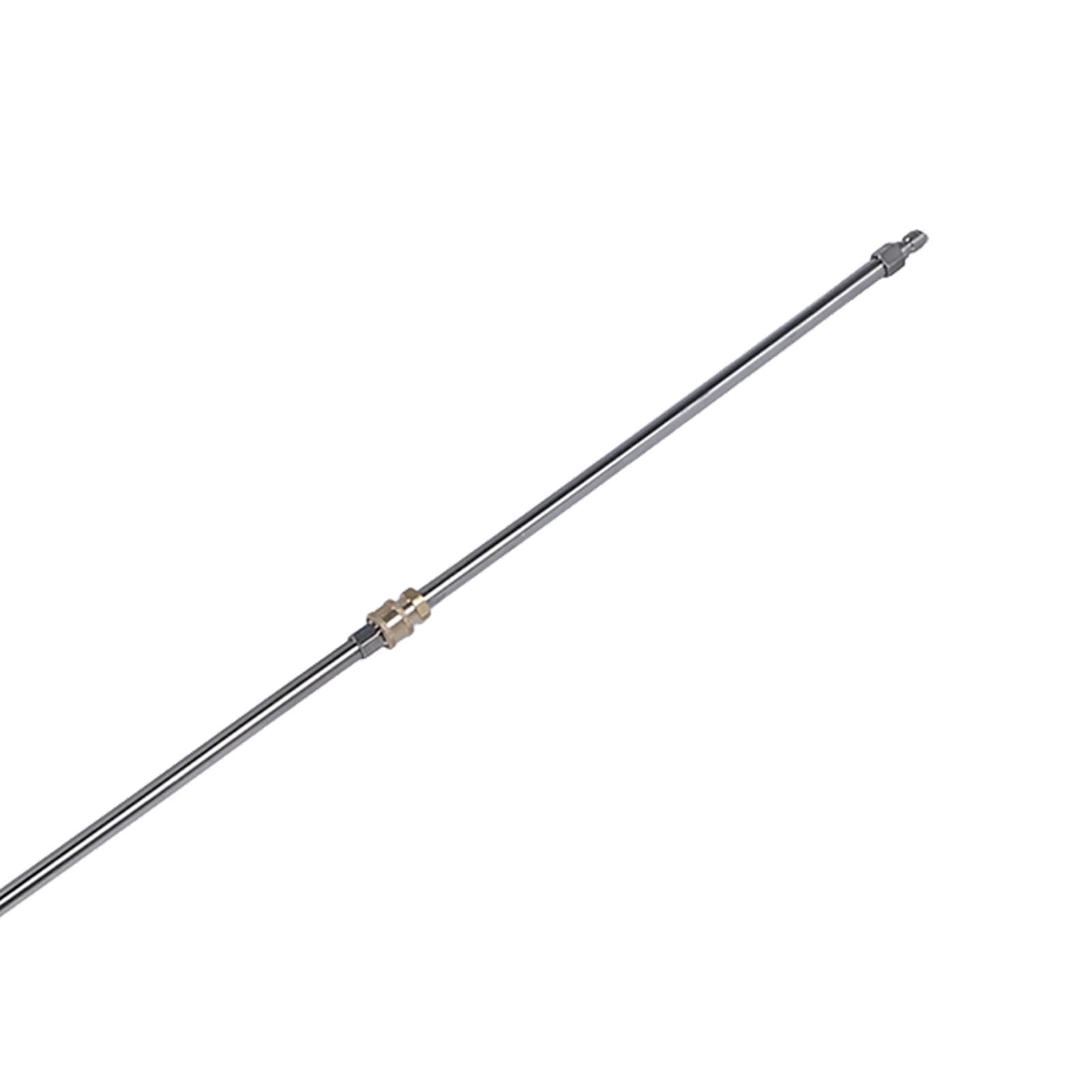39.37in Limpiador de bajos, escoba de agua para lavado de suelos y coches con varilla extensible de 2 piezas, accesorio de acero inoxidable para hidrolimpiadora, (para piso)