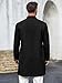 Runcati Mens Kurta Coats Indian Mandarin Collar Attire Ethnic Outfits Wedding Festive Party Clothing Casual Kaftan Robe Black