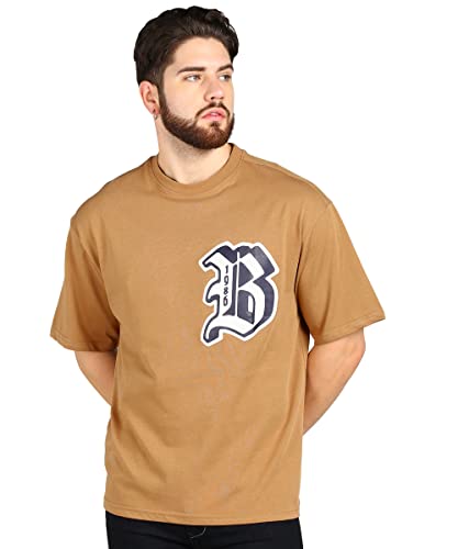 Alan Jones Clothing Men’s Printed Premium Heavy Gauge Cotton Oversized T-Shirt