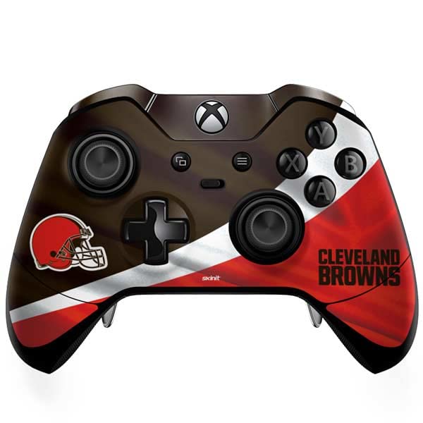 Skinit Decal Gaming Skin Compatible with Xbox One Elite Controller - Officially Licensed NFL Cleveland Browns Design