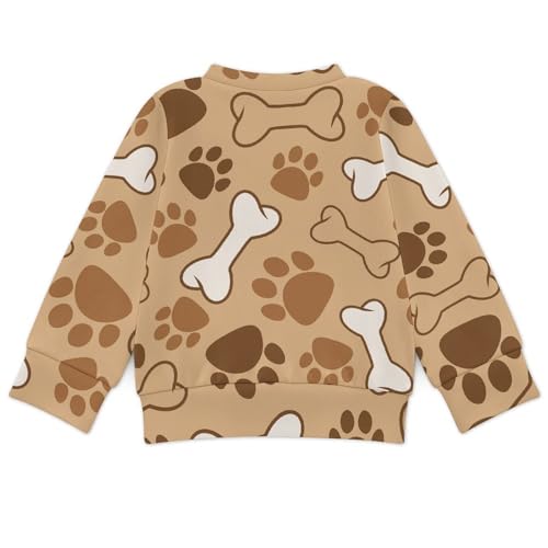 Dog PatternChildren's Soft Casual Basic Pullover Sweatshirt100CM2